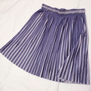 Accordion pleat mini skirt